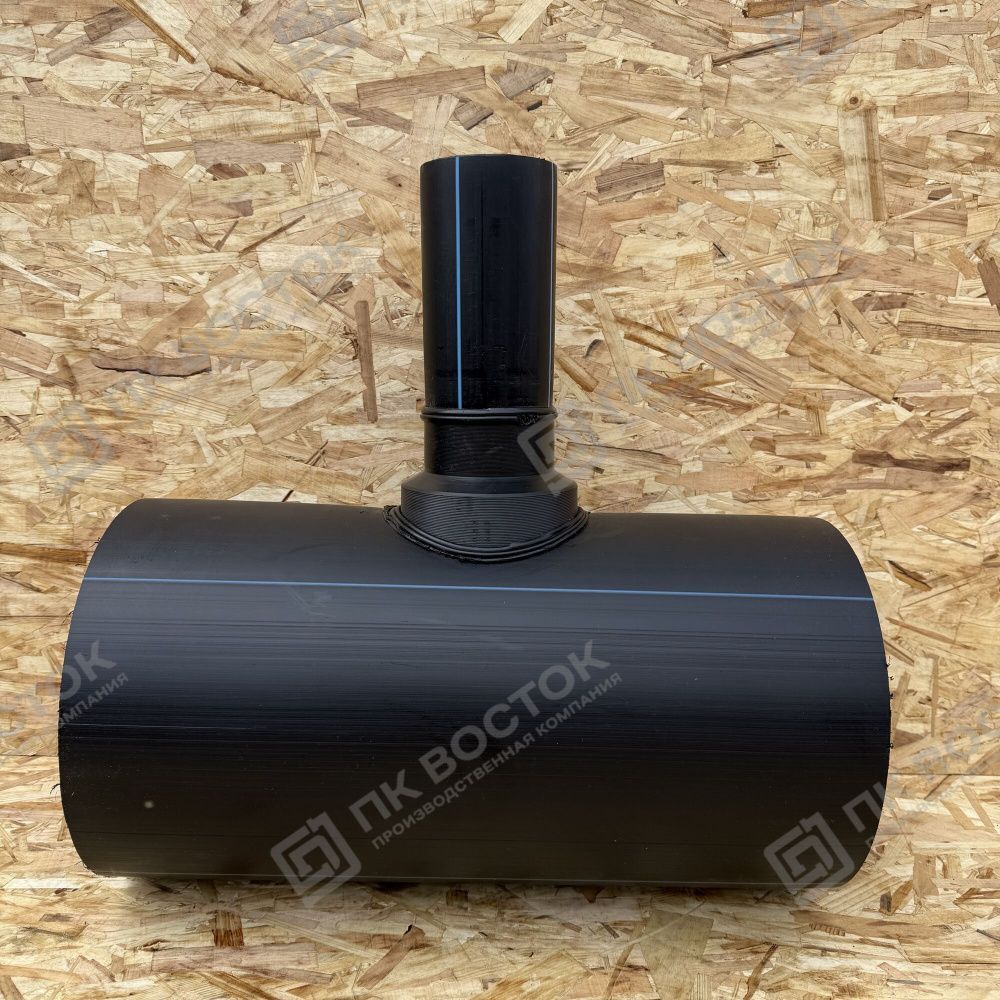 Тройник ПНД 450х225 мм SDR 13,6 с монолитным корпусом