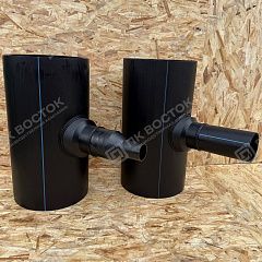 Тройник ПНД 450х225 мм SDR 13,6 с монолитным корпусом